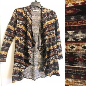 Southwestern Print Swing Cardigan  